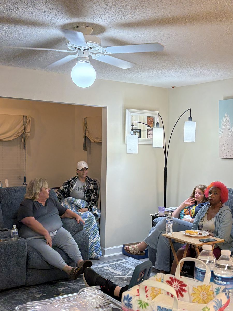 The living room at Harvest House